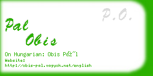 pal obis business card